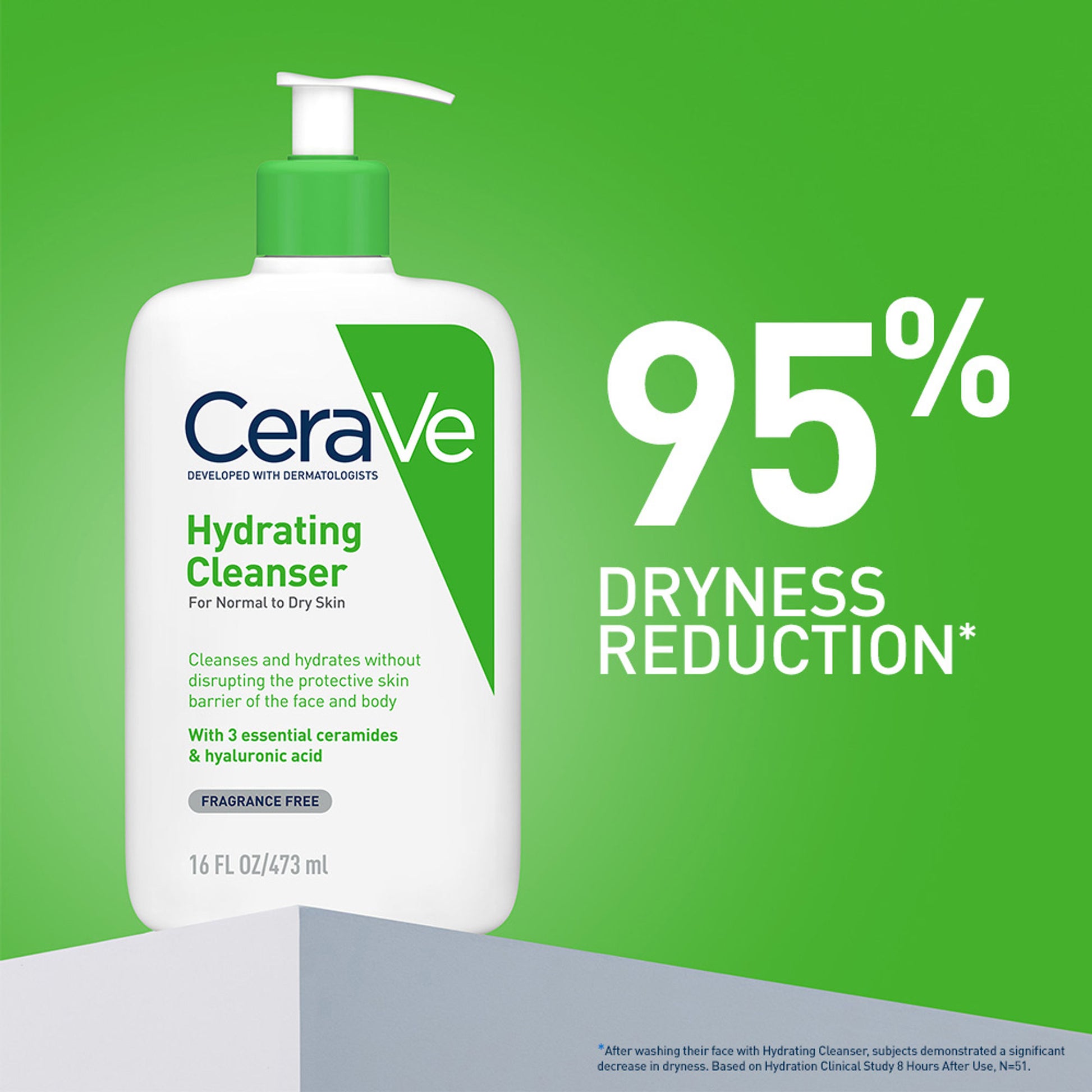 CeraVe Hydrating Cleanser Non-Foaming Face Wash for Dry Skin with Ceramides, Dermatologist Recommend