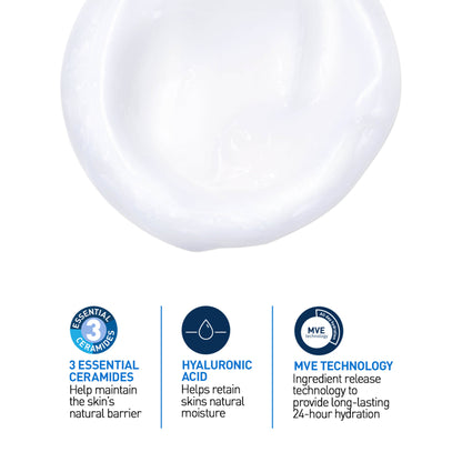 CeraVe Hydrating Cleanser Non-Foaming Face Wash for Dry Skin with Ceramides, Dermatologist Recommend