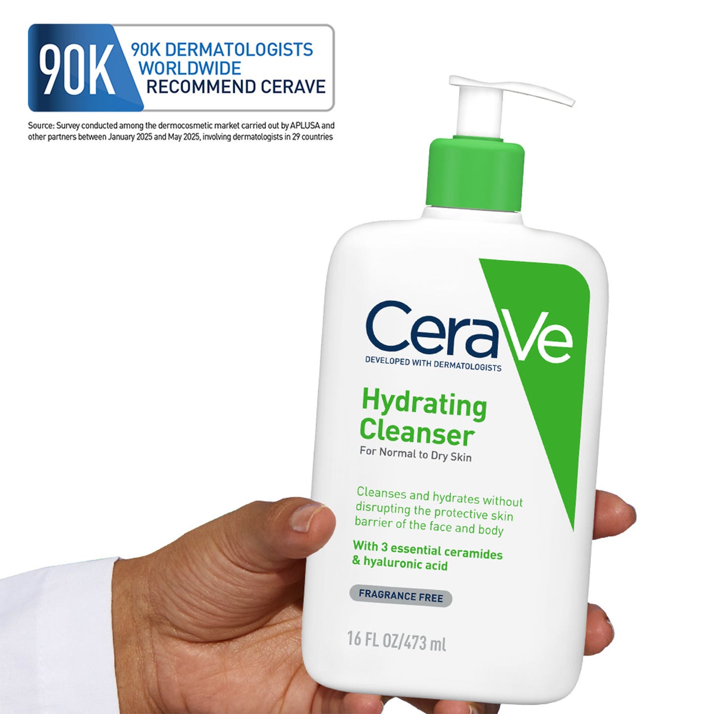 CeraVe Hydrating Cleanser Non-Foaming Face Wash for Dry Skin with Ceramides, Dermatologist Recommend