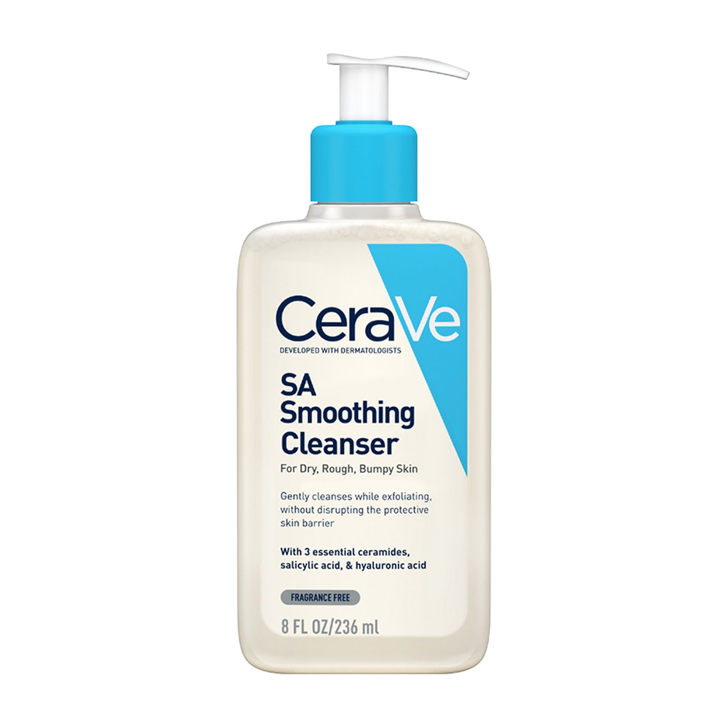 CeraVe SA Smoothing Cleanser For Dry, Rough & Bumpy Skin, Face Wash With Salicylic Acid & Ceramides