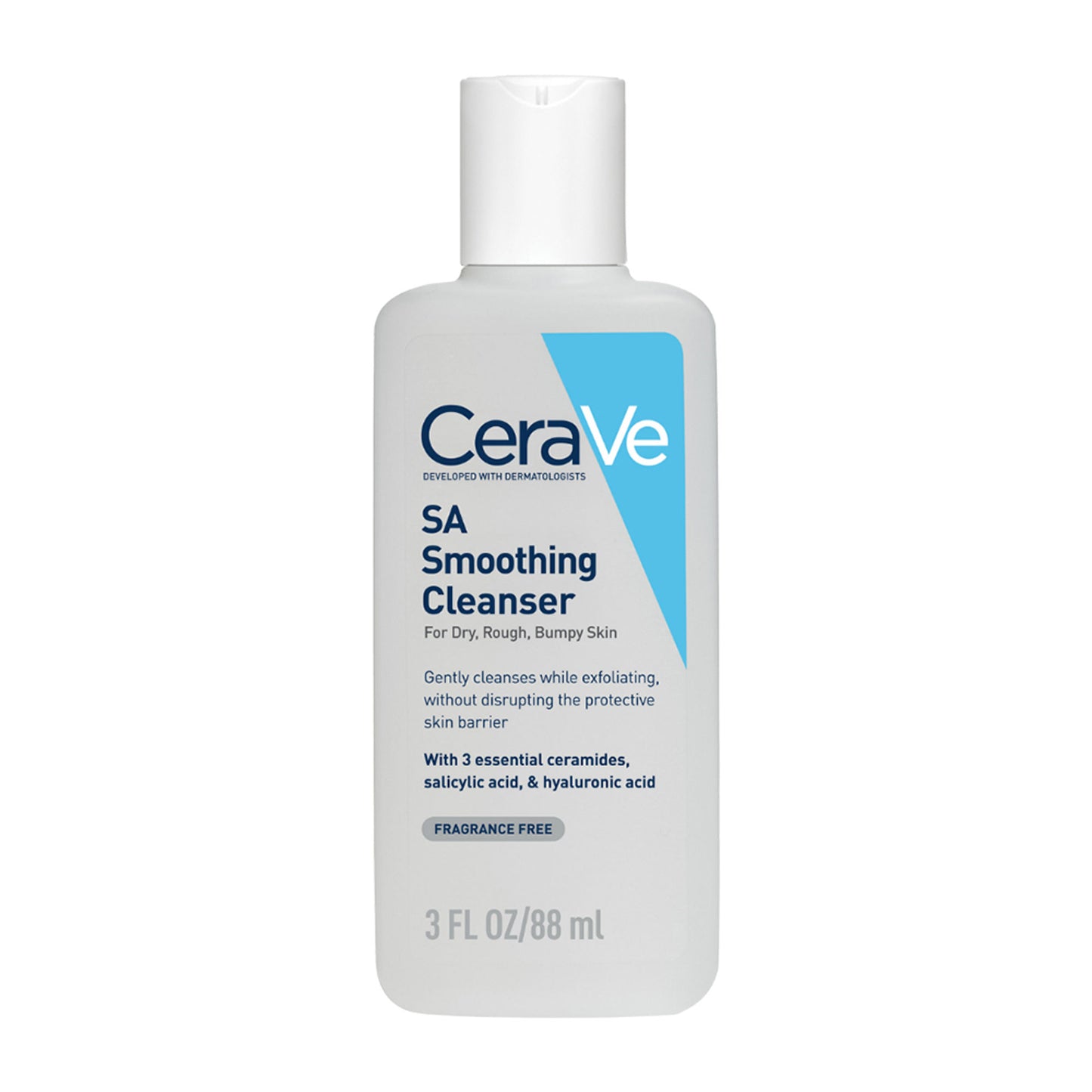 CeraVe SA Smoothing Cleanser For Dry, Rough & Bumpy Skin, Face Wash With Salicylic Acid & Ceramides