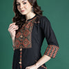 Dhiyona IE Ethnic Motifs Printed Pure Cotton Kurta with Trousers