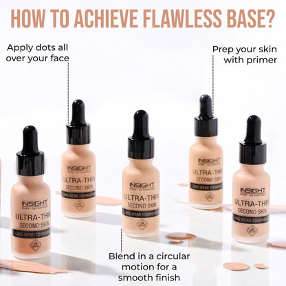 Insight Cosmetics Ultra-Thin Second Skin Long Wear Foundation - MN18