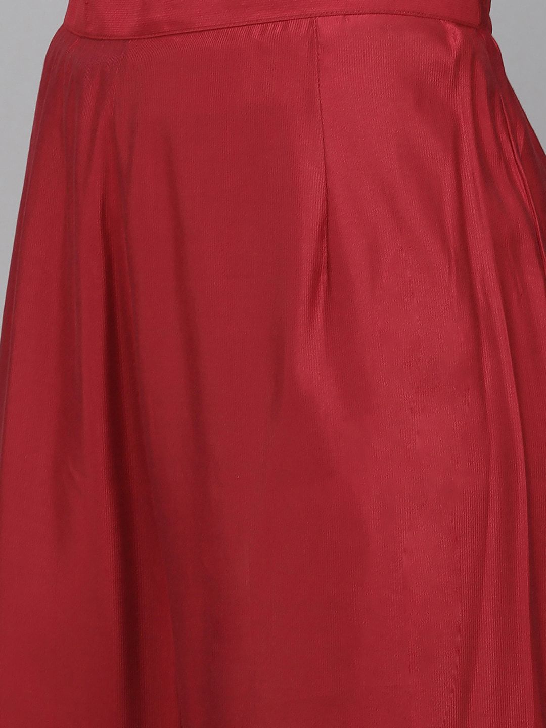 Indyancart IE Women Round Neck Liva Kurta & Palazzos With Dupatta