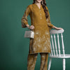 Dhiyona IE Floral Embroidered Thread Work Pure Cotton Kurta with Trousers