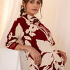 Dhiyona IE Floral Printed Three-Quarter Sleeves Tunic With Trouser