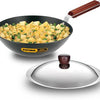 Hawkins Futura Deep Fry Pan Flat Bottom Wok with Lid 2.5 L 26 cm Diameter (ADL25S)