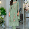 Dhiyona IE Women Floral Embroidered Kurta with Trousers & Dupatta