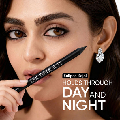 Dream Beauty Eclipse Kohl Pencil, Waterproof, Smudgeproof Kajal, Lasts Upto 12Hr - Space Black