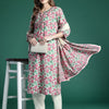 Dhiyona IE Floral Printed Regular Pure Cotton Kurta with Trousers & Dupatta