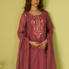 Dhiyona IE Women Floral Embroidered Kurta with Trousers & Dupatta