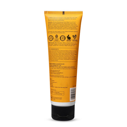 Sirona Natural Exfoliating Face Wash With Apricot & Flaxseed Extracts To Reduce Blemishes & Acne