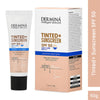 DERMINA Tinted+ Sunscreen SPF 50 With UVA + UVB PA+++ Sun Protection & Instant Glow - All Skin Type