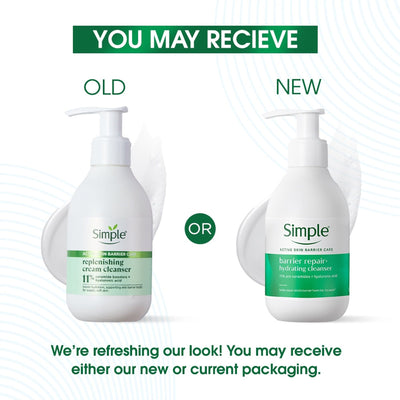 SIMPLE Active Skin Barrier Care, with 11% Ceramide Boosters for Sensitive Skin