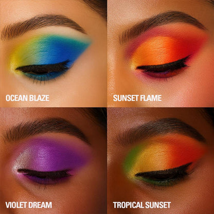 Makeup Revolution Forever Flawless Eyeshadow Palette-18 Smooth & Rich Shade - Bird of Paradise