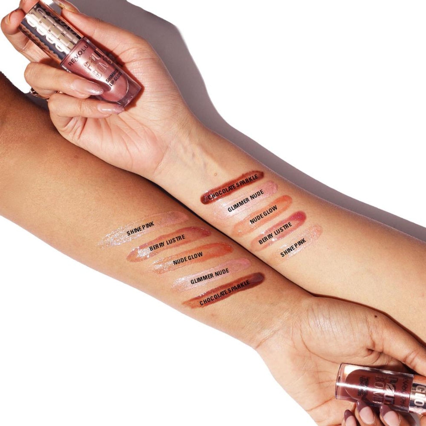 Makeup Revolution Pout Bomb Shimmer Lip Gloss - Shine Pink