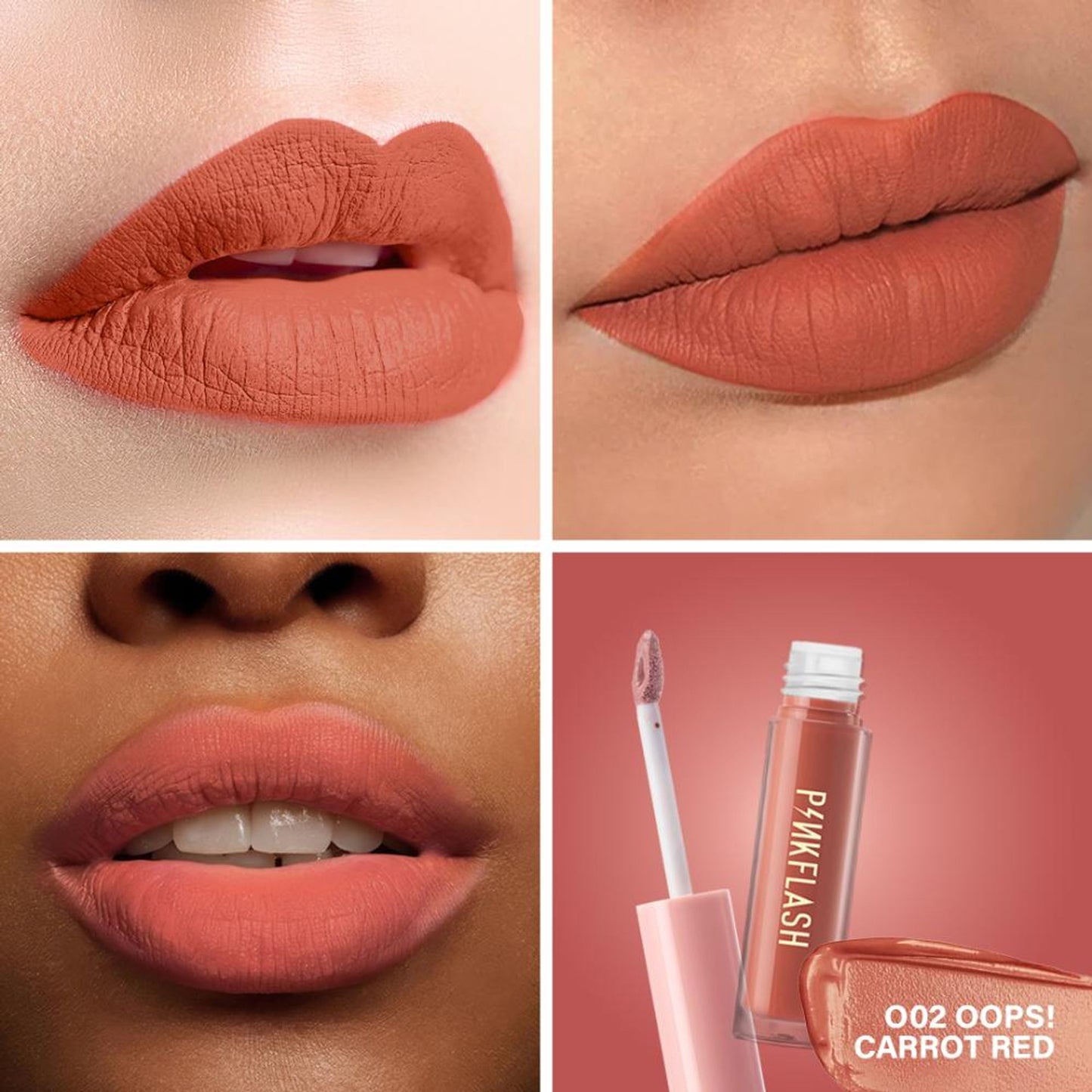 PINKFLASH Melting Matte Lip Cream - O02 Oops