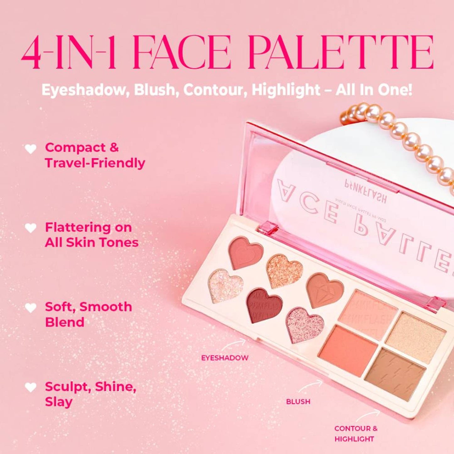 PINKFLASH Multi Face Palette - 02 Strawberry Ice