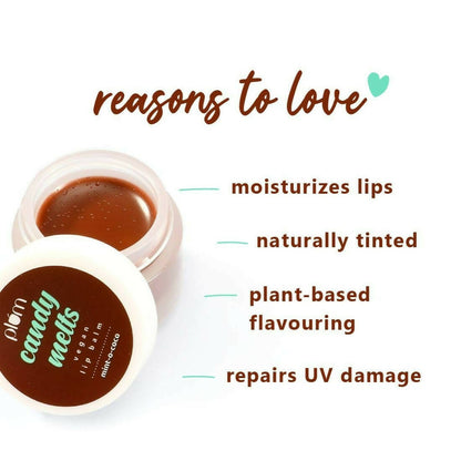Plum Candy Melts Vegan Lip Balm - Mint-o-Coco - Indyancart