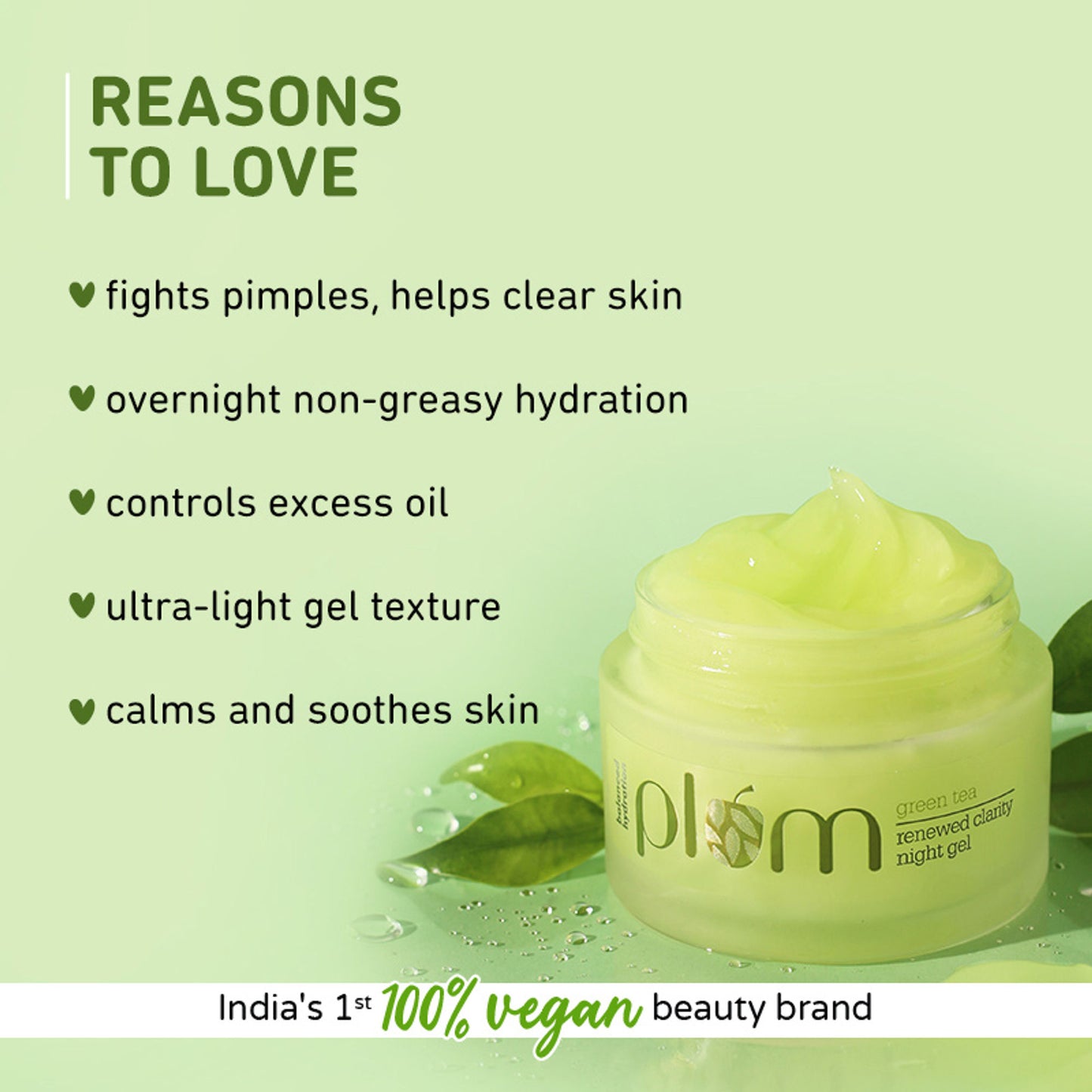 Plum Green Tea Renewed Clarity Night Gel Mini