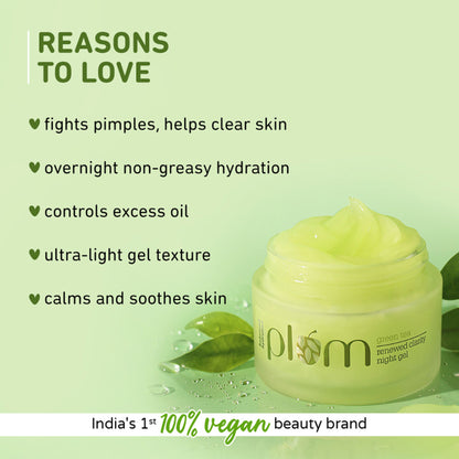 Plum Green Tea Renewed Clarity Night Gel Mini