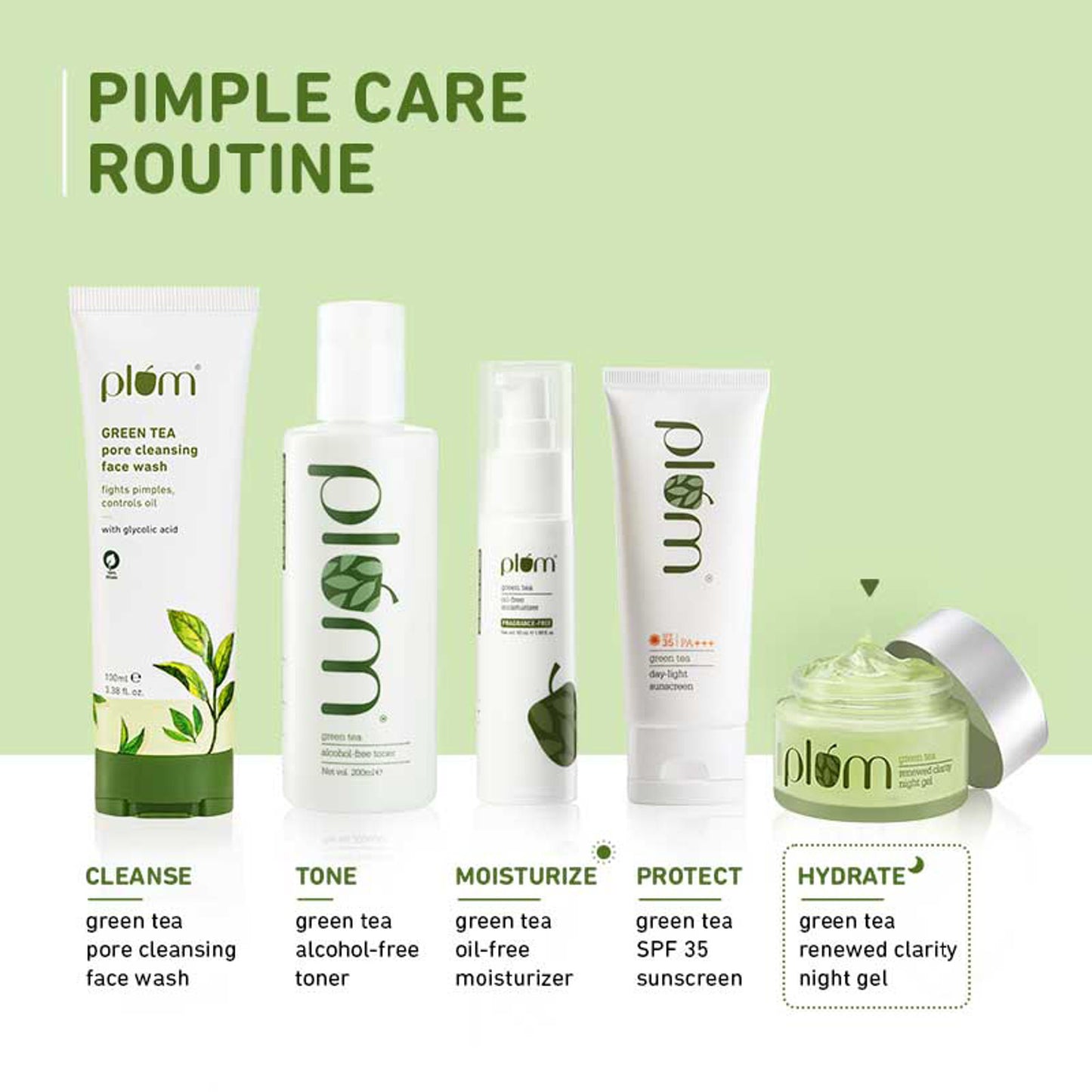 Plum Green Tea Renewed Clarity Night Gel Mini