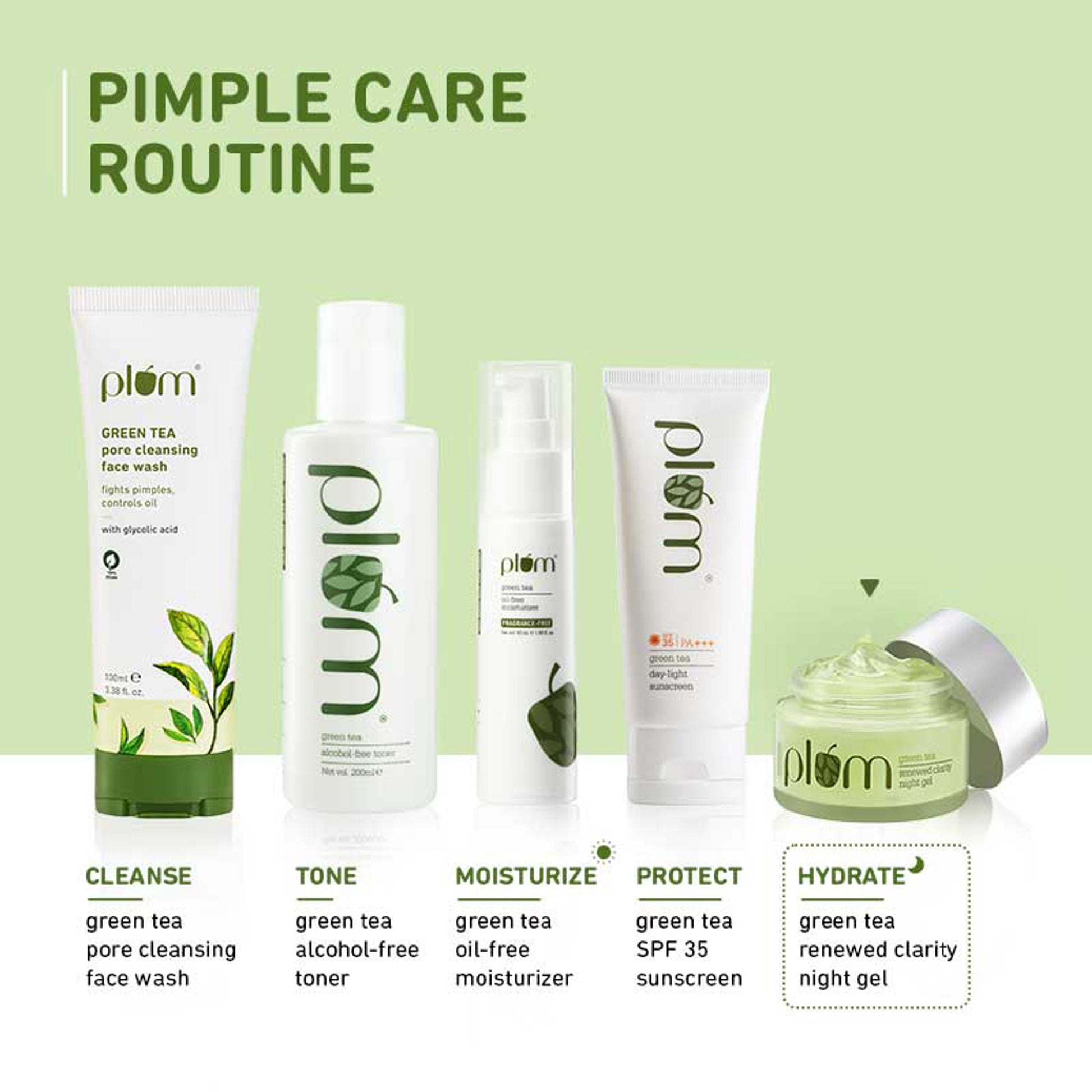 Plum Green Tea Renewed Clarity Night Gel Mini
