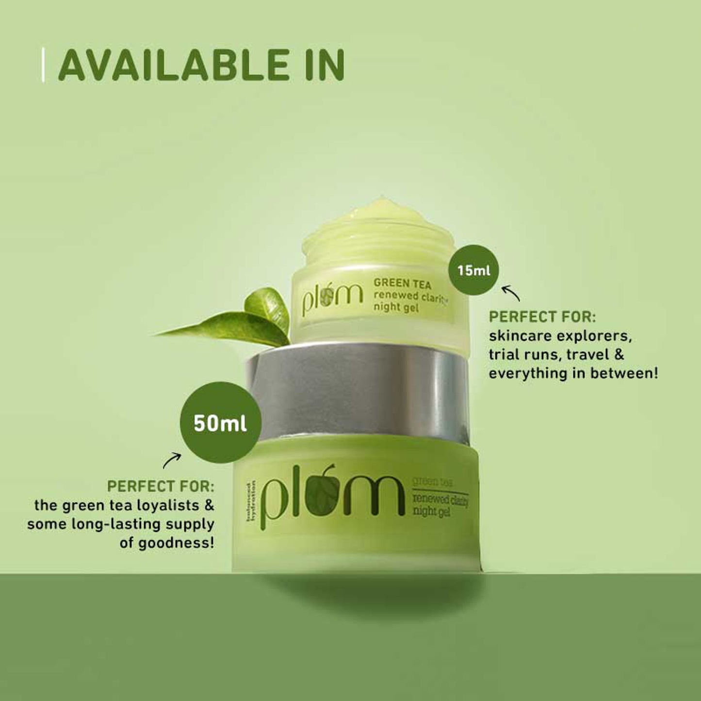 Plum Green Tea Renewed Clarity Night Gel Mini