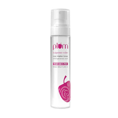 Plum Bulgarian Valley Rose Water Alcohol-Free Spray Toner With Hyaluronic Acid- Hydrates & Refreshes