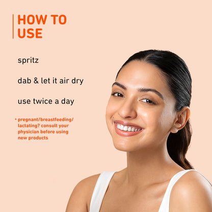 Plum 1.5% Vitamin C Alcohol-Free Spray Toner With Mandarin & Witch Hazel For Glow Boost & Open Pores