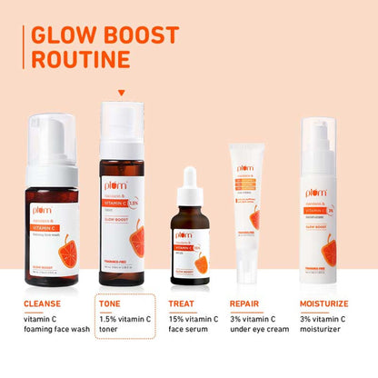 Plum 1.5% Vitamin C Alcohol-Free Spray Toner With Mandarin & Witch Hazel For Glow Boost & Open Pores