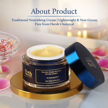 Blue Nectar Shubhr Shata Dhauta Ghrita Face Cream for Women
