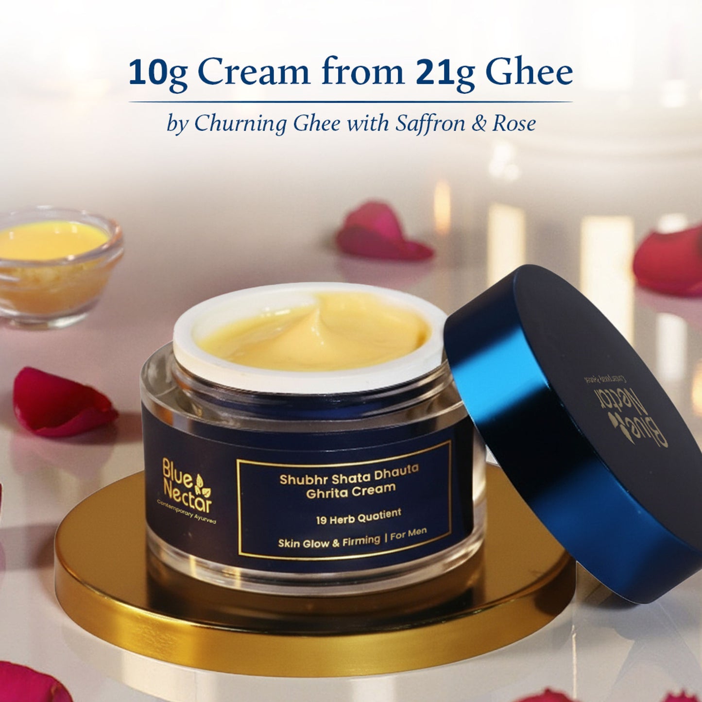 Blue Nectar Shata Dhauta Ghrita Face Cream for Men