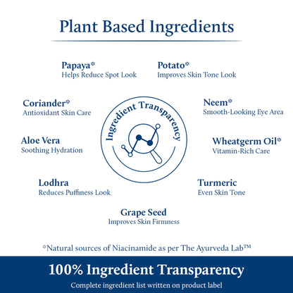 Blue Nectar Under Eye Cream Plant-Based Niacinamide For Men