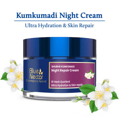 Blue Nectar Night Repair Cream for Ultra Hydration & Skin Repair