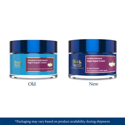 Blue Nectar Night Repair Cream for Ultra Hydration & Skin Repair