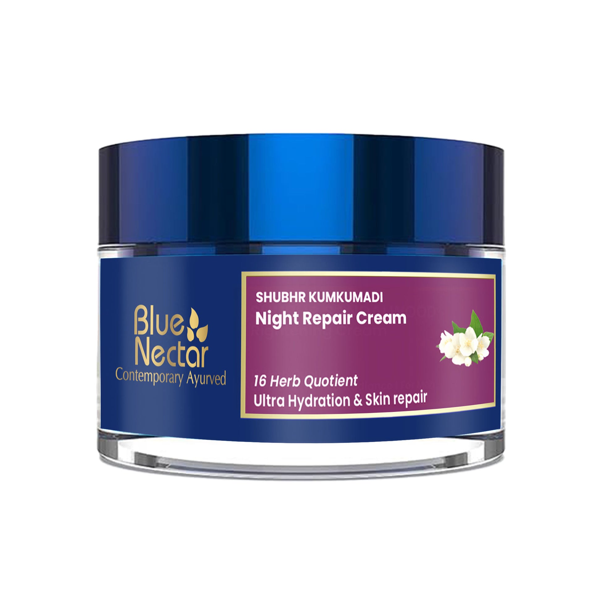 Blue Nectar Night Repair Cream for Ultra Hydration & Skin Repair