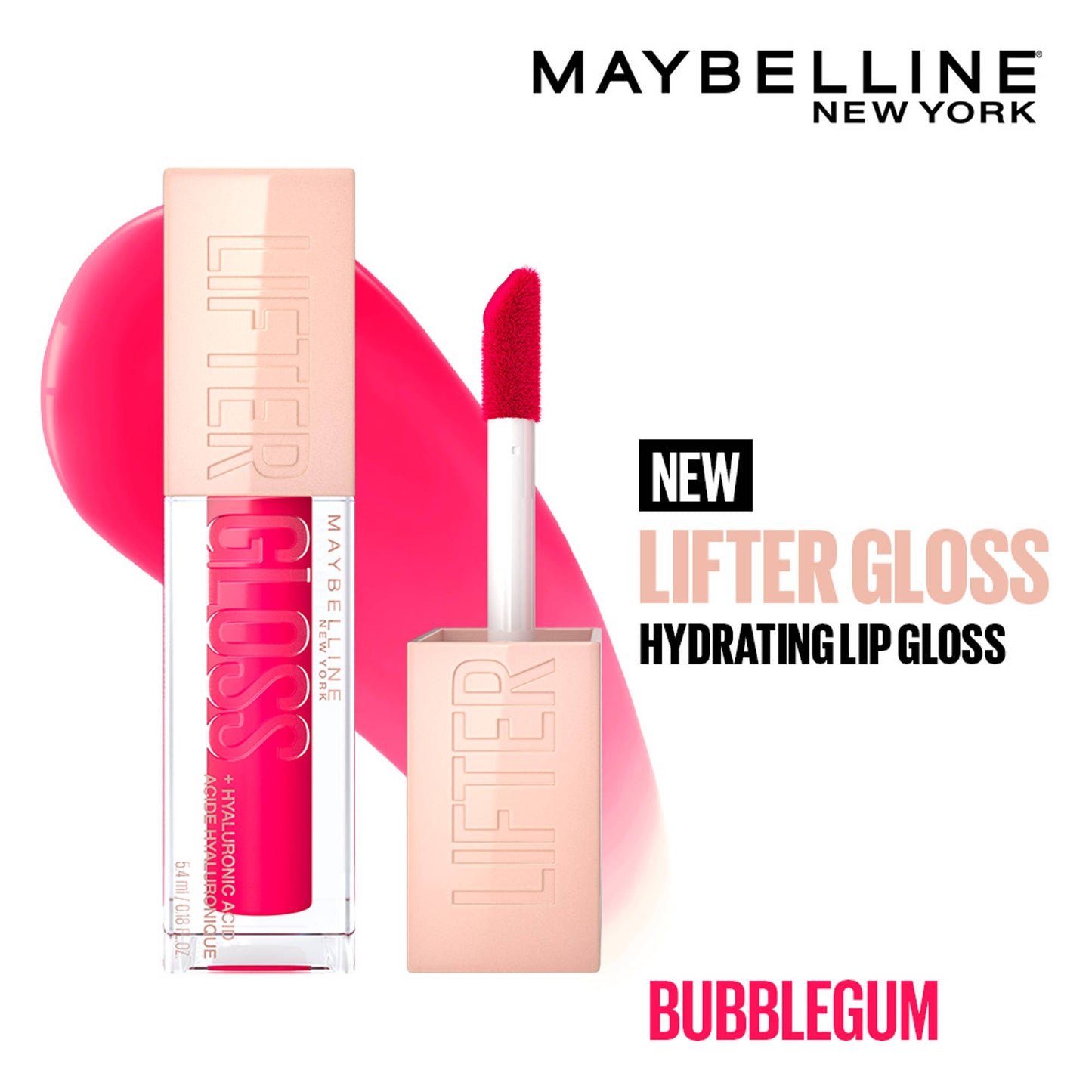 Maybelline New York Lifter Gloss - Bubblegum