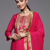 Dhiyona VA Women'sEthnic Motifs Embroidered Sequinned Kurta With Trousers & With Dupatta