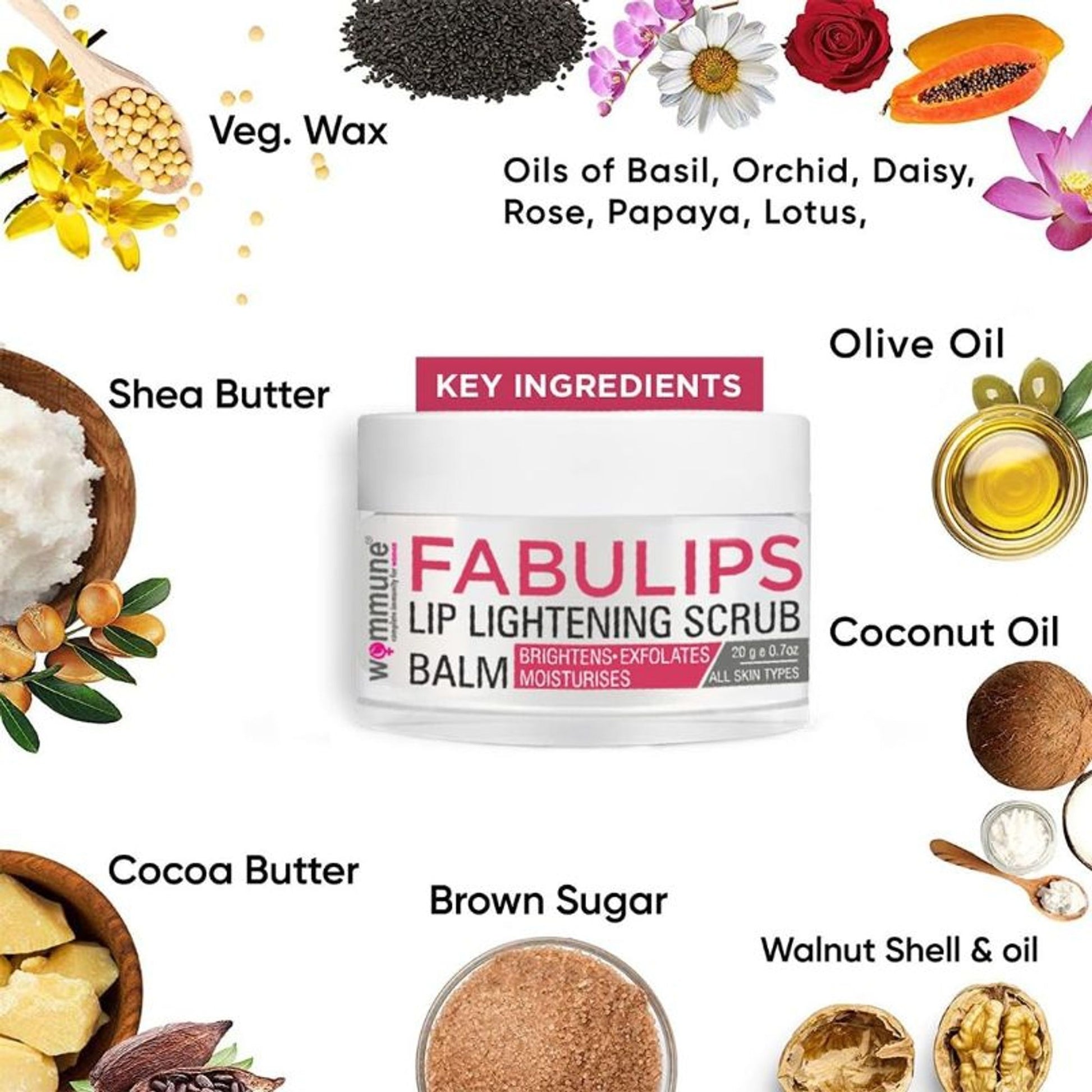 Wommune Lip Lightening Scrub Balm