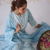 Dhiyona IE Floral Embroidered Regular Thread Work Pure Cotton Kurta with Trousers & Dupatta