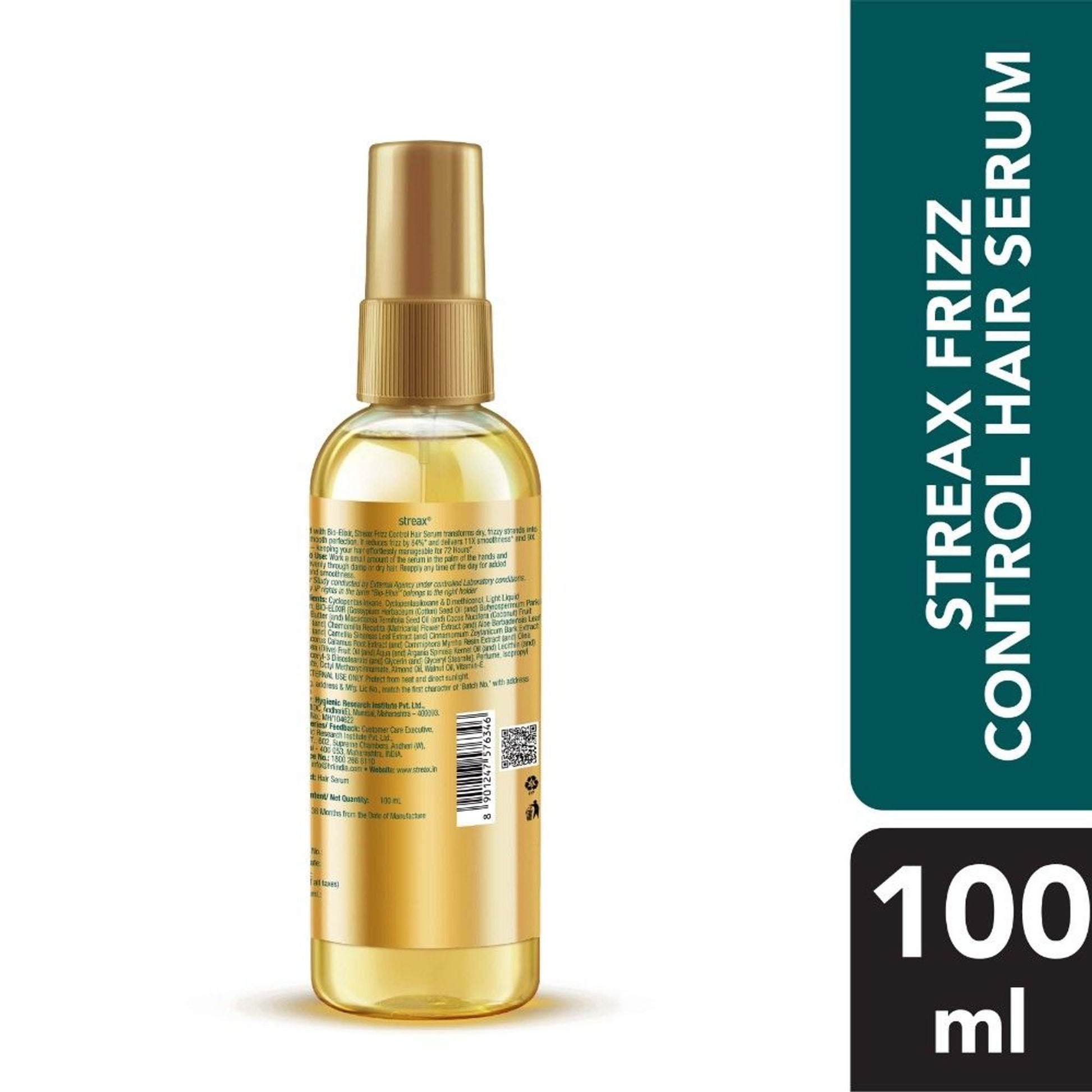 Streax Anti Frizz Hair Serum With Bio-Elixir
