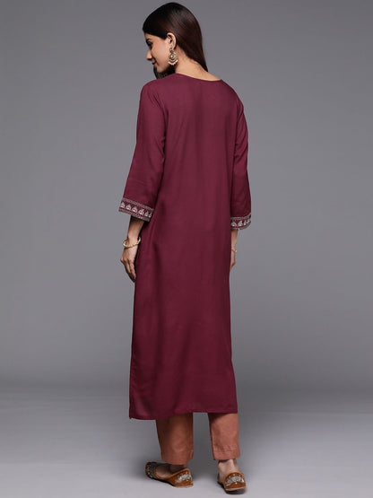 Dhiyona IE Pack of 2 Ethnic Motifs Embroidered Kurta