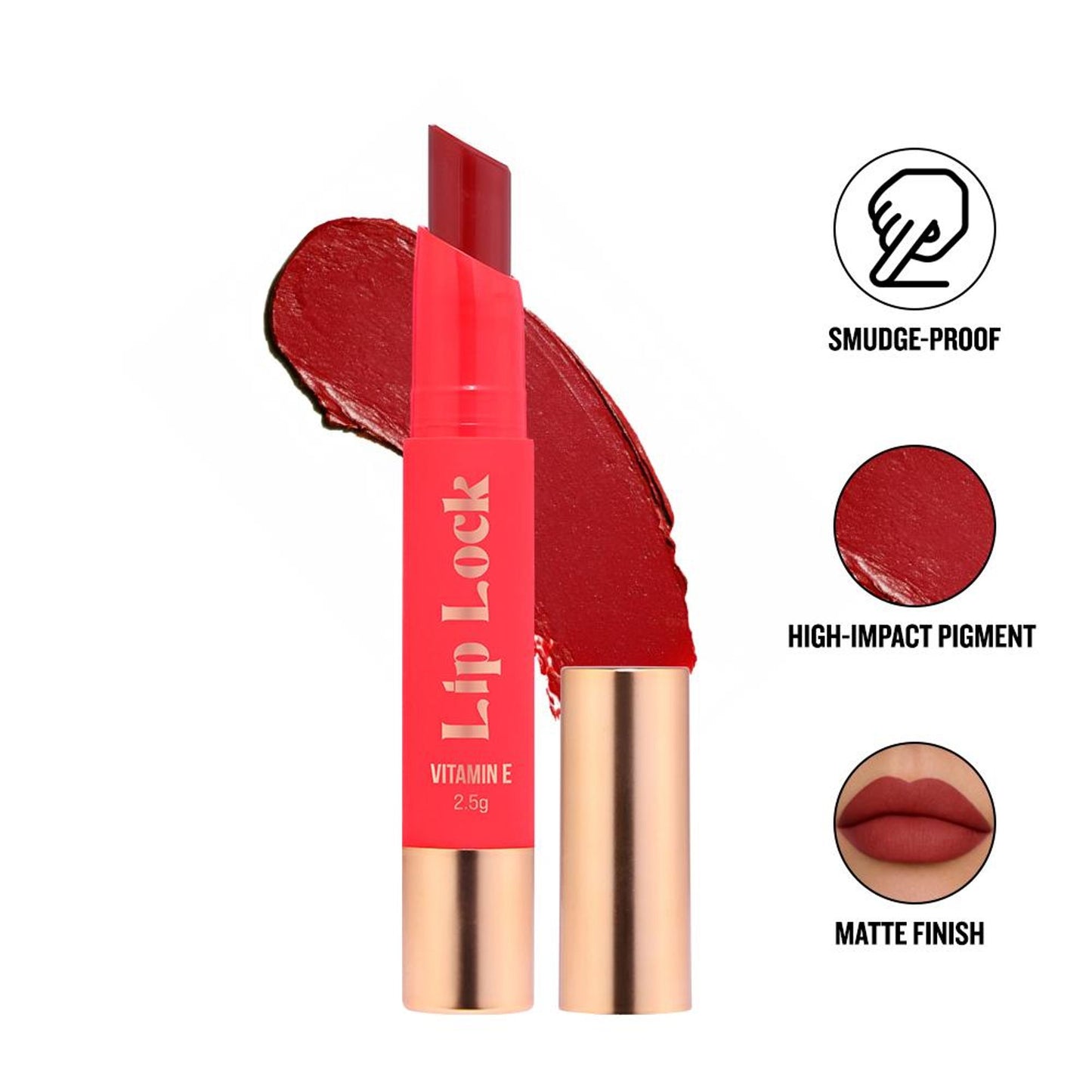 Character Lip Lock Lipstick - Red Rebel 002