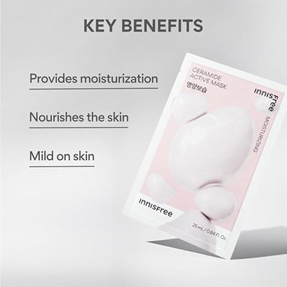 Innisfree Ceramide Active Mask - Strengthens Skin Barrier & Hydrates