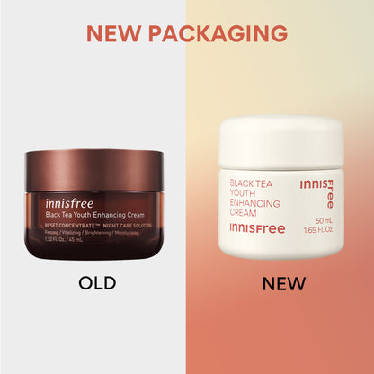 Innisfree Black Tea Youth Enhancing Cream For Anti-Aging & Improving Textured Skin