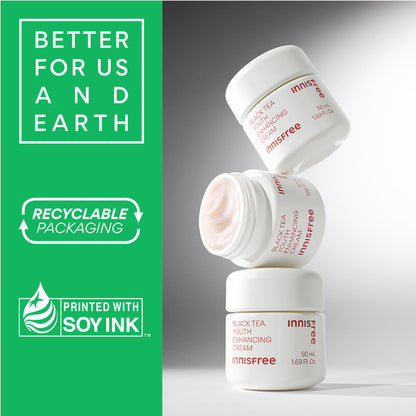 Innisfree Black Tea Youth Enhancing Cream For Anti-Aging & Improving Textured Skin