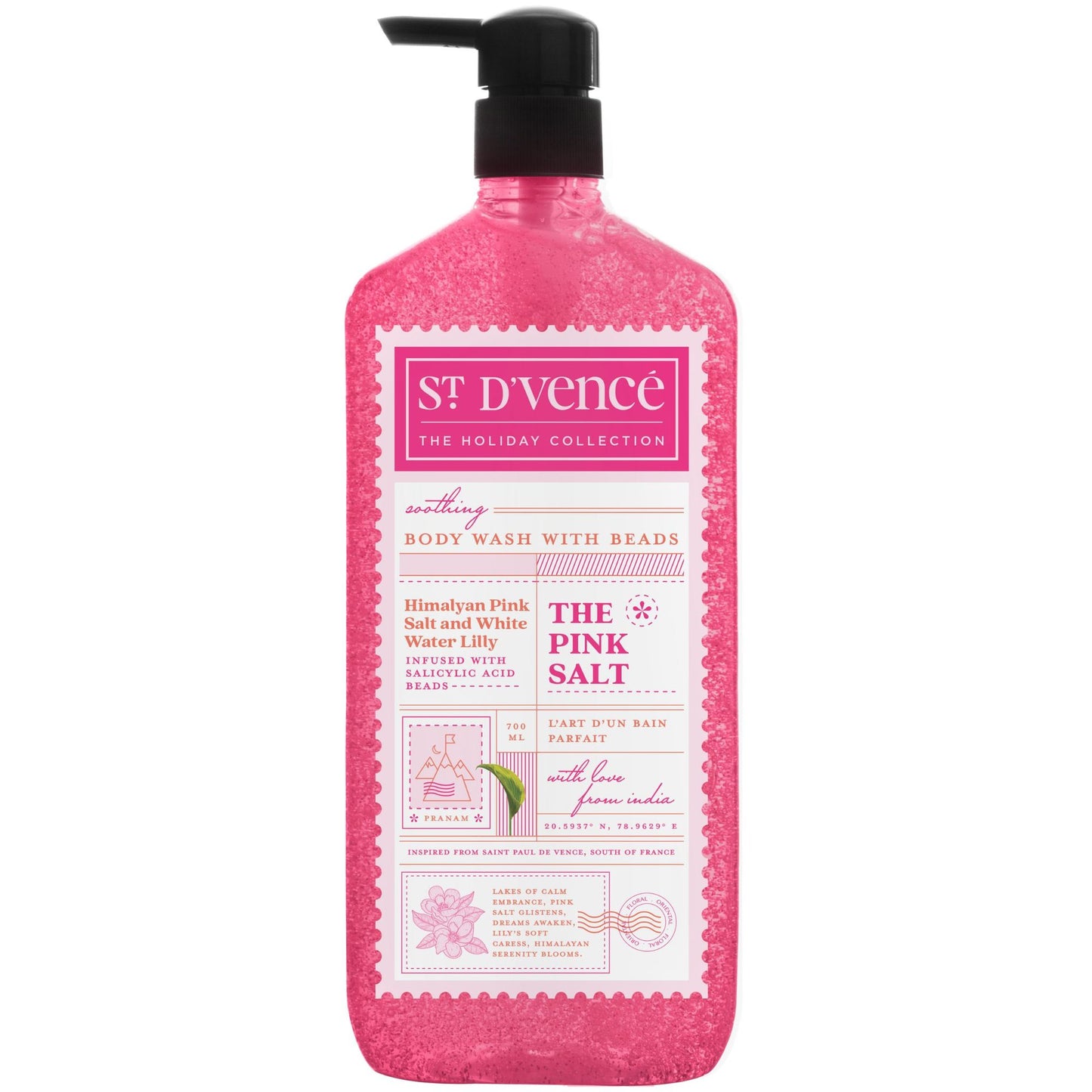 St. D'vencé Himalayan Pink Salt Body Wash