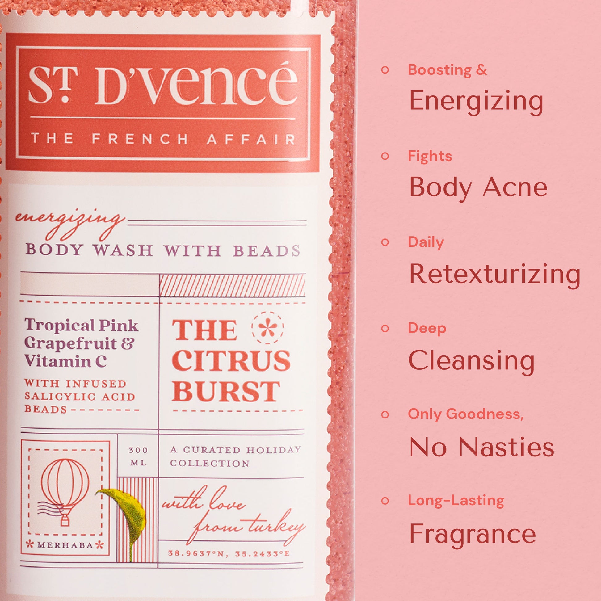 St. D'vencé The Citrus Burst Body Wash With Salicylic Acid Beads