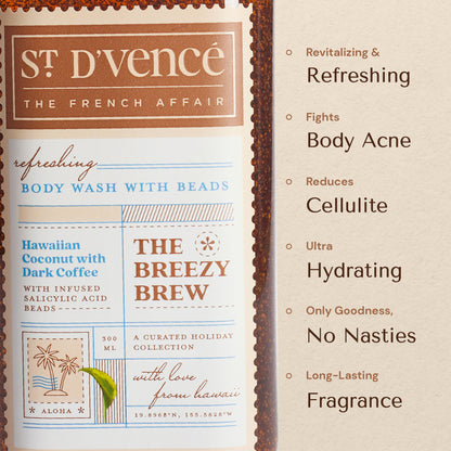 St. D'vencé The Breezy Brew Body Wash With Salicylic Acid Beads
